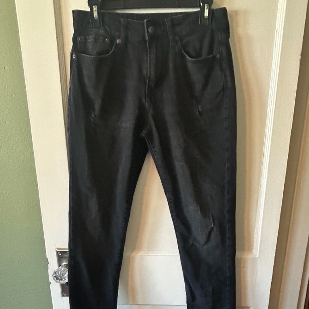 Aeropostale Black Wash Skinny Taper Jeans